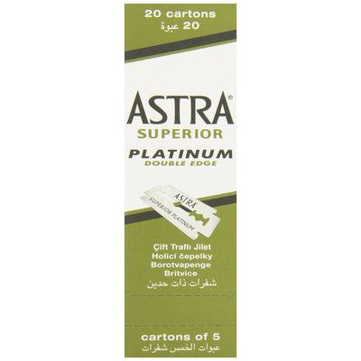 Astra Platinum Double Edge Safety Razor Blades ,100 Count