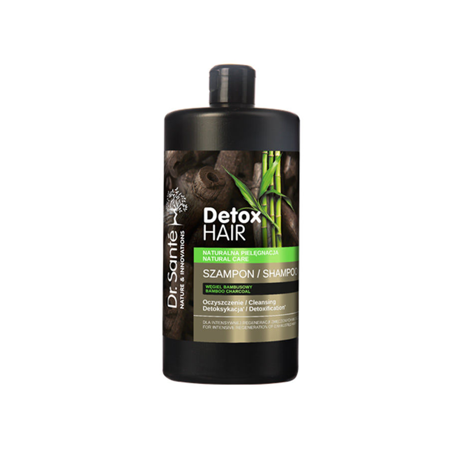 Dr. Sante Detox Hair Shampoo Regenerating Cleansing Hair Bamboo Charcoal 1000 ml