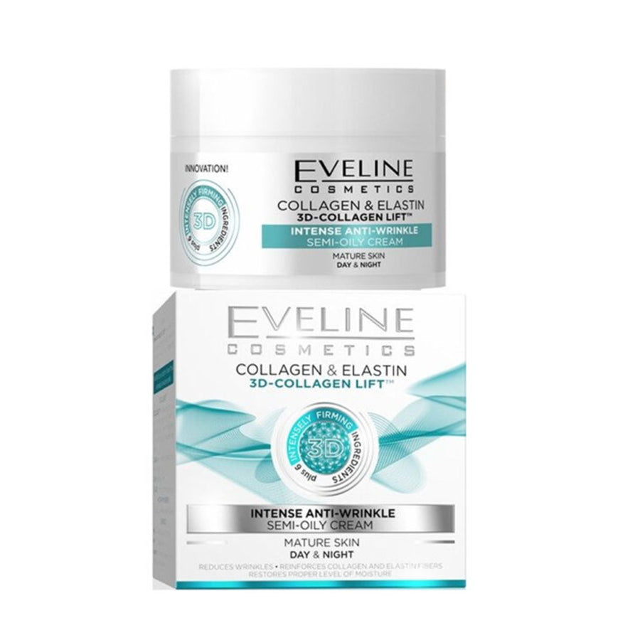 Eveline 3D-Collagen Intense Lift Anti-Wrinkle Day and Night Cream for Mature Skin 50ml