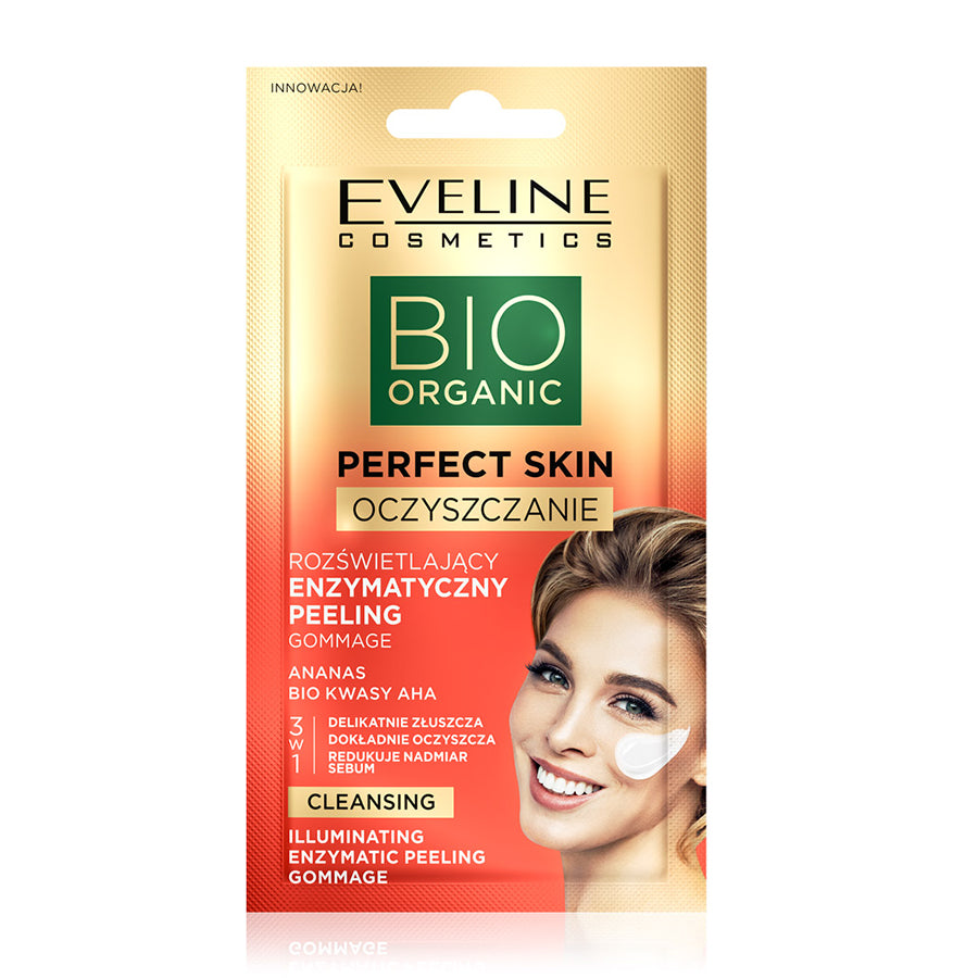 Eveline Bio Organic Perfect Skin Cleansing Illuminating Enzymatic Peeling Gommage 8ml