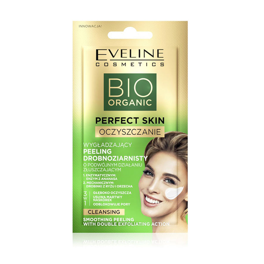 Eveline Bio Organic Perfect Skin Cleansing Smoothing Peeling with Double Exfoliating Action 8ml