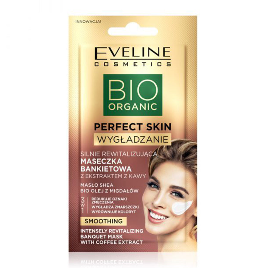 Eveline Bio Organic Perfect Skin Strongly Revitalizing Banquet Mask with Coffee Extract 8ml