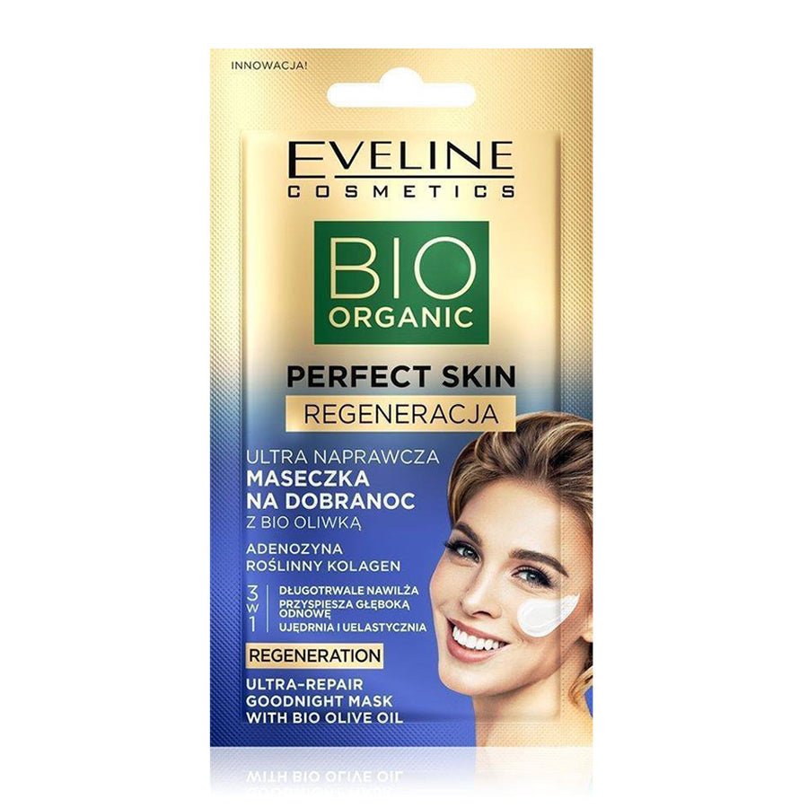 Eveline Bio Organic Perfect Skin Ultra-Healing 3in1 Mask for Good Night with Bio Olive 8ml