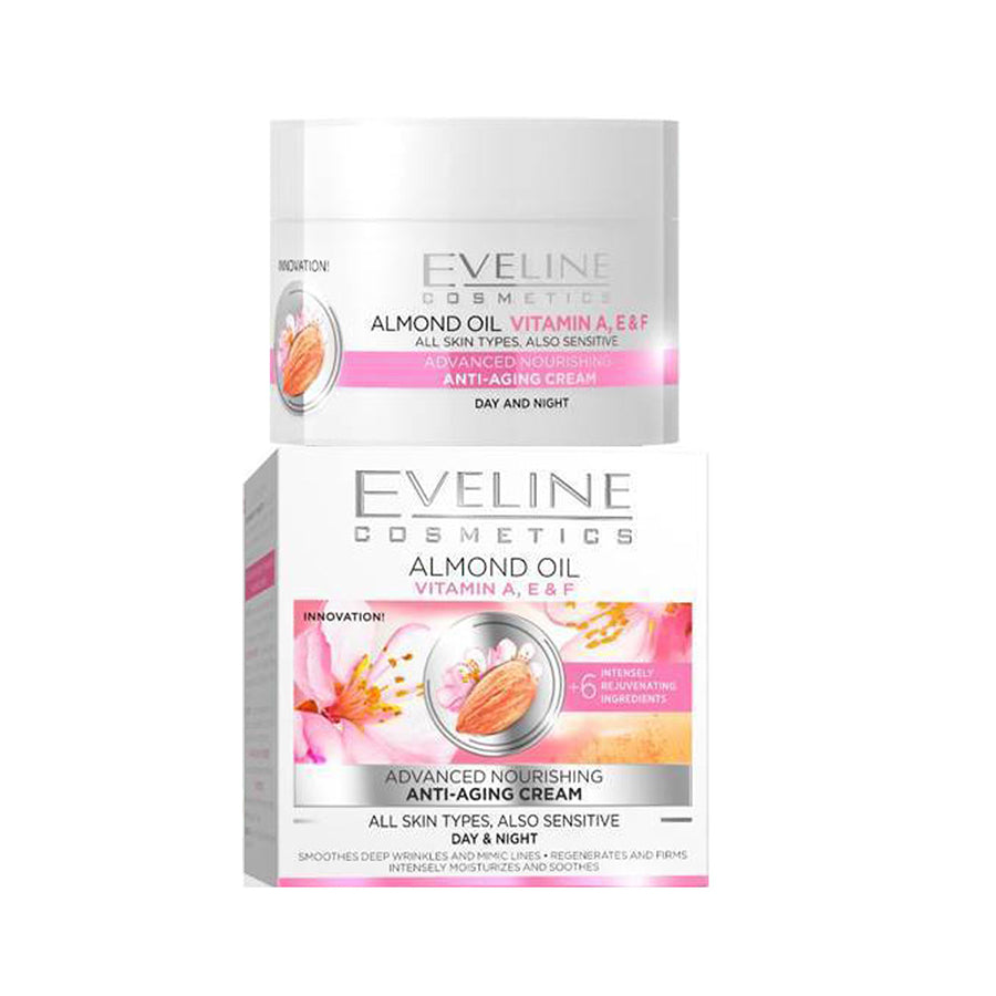 Eveline Nourishing Anti Aging Day and Night Cream with Almond Oil 50ml