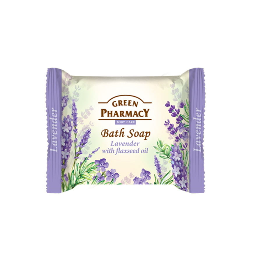 Green Pharmacy Bath Soap Lavender with flaxseed oil 100 g