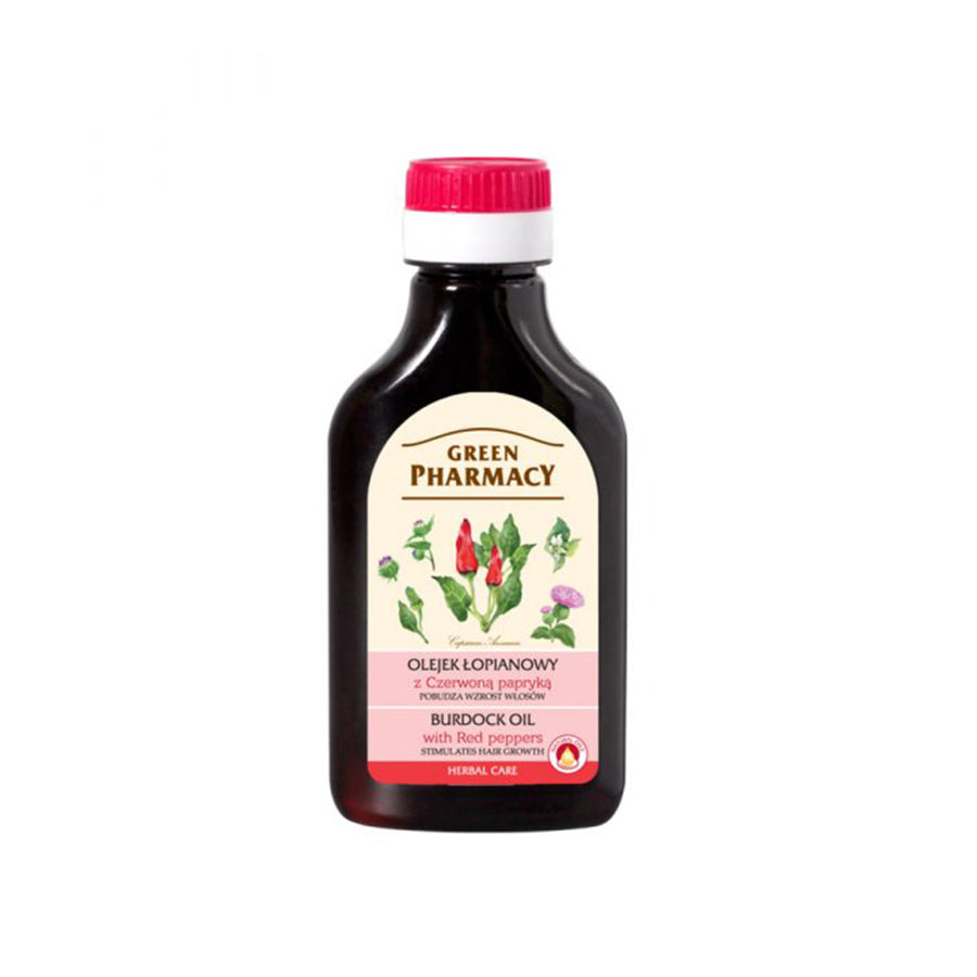 Green Pharmacy Burdock Oil with Red Pepper 100ml