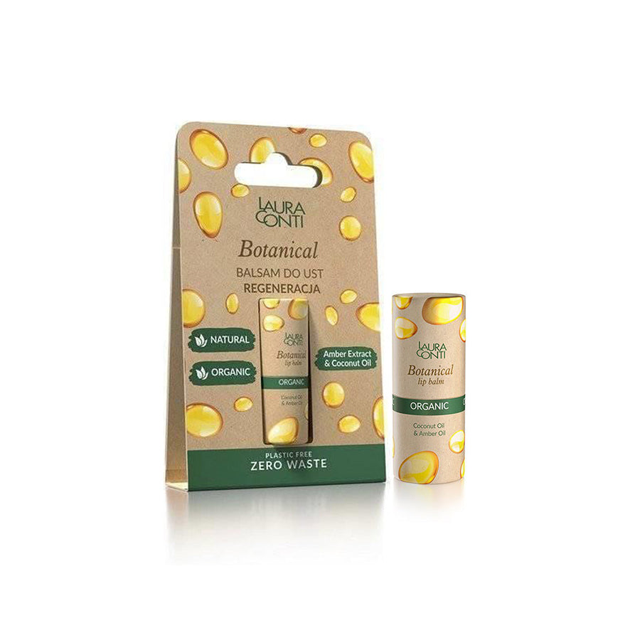 Laura Conti Botanical Natural Regenerating Lip Balm with Amber Oil