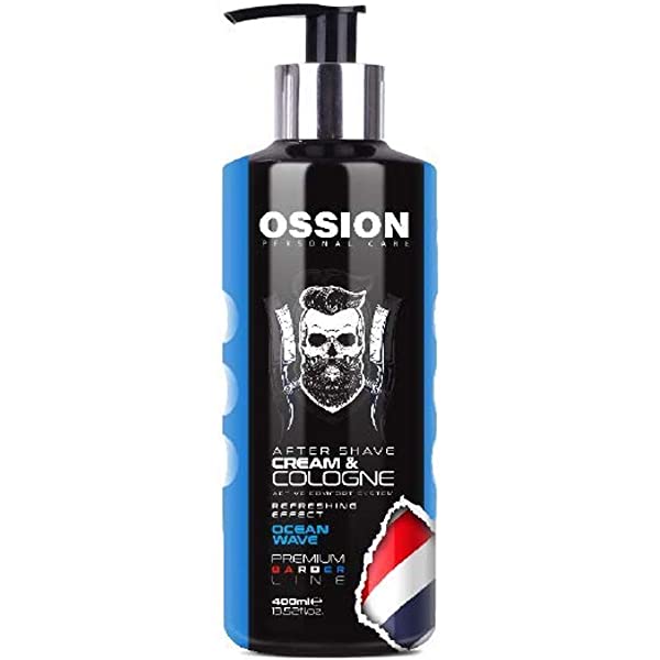 OSSION PREMIUM BARBER AFTER SHAVE CREAM & COLOGNE OCEAN WAVE 400ml