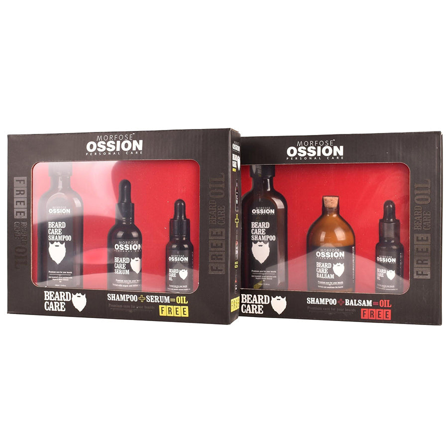 Morfose OSSION Beard Care Gift Set (Shampoo + Serum = Oil)