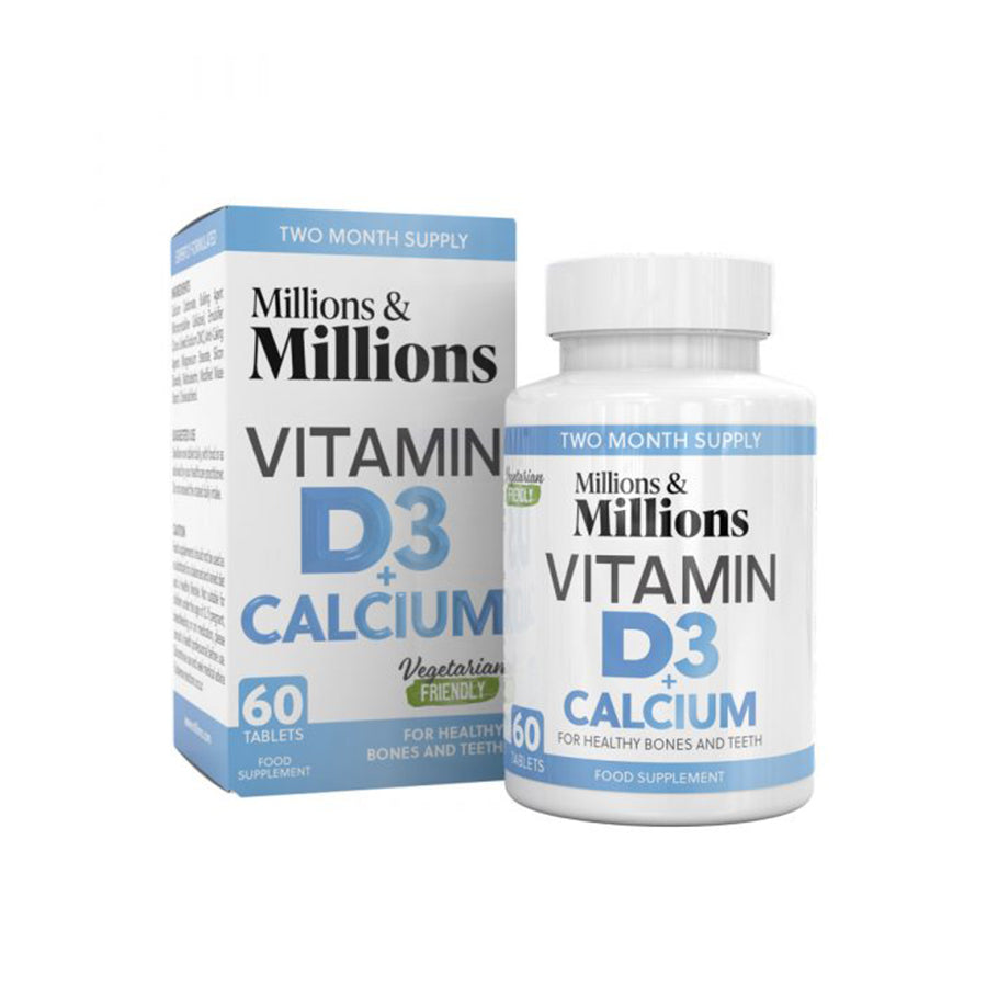 Vegan Friendly Calcium 400mg + Vit D3 200iu