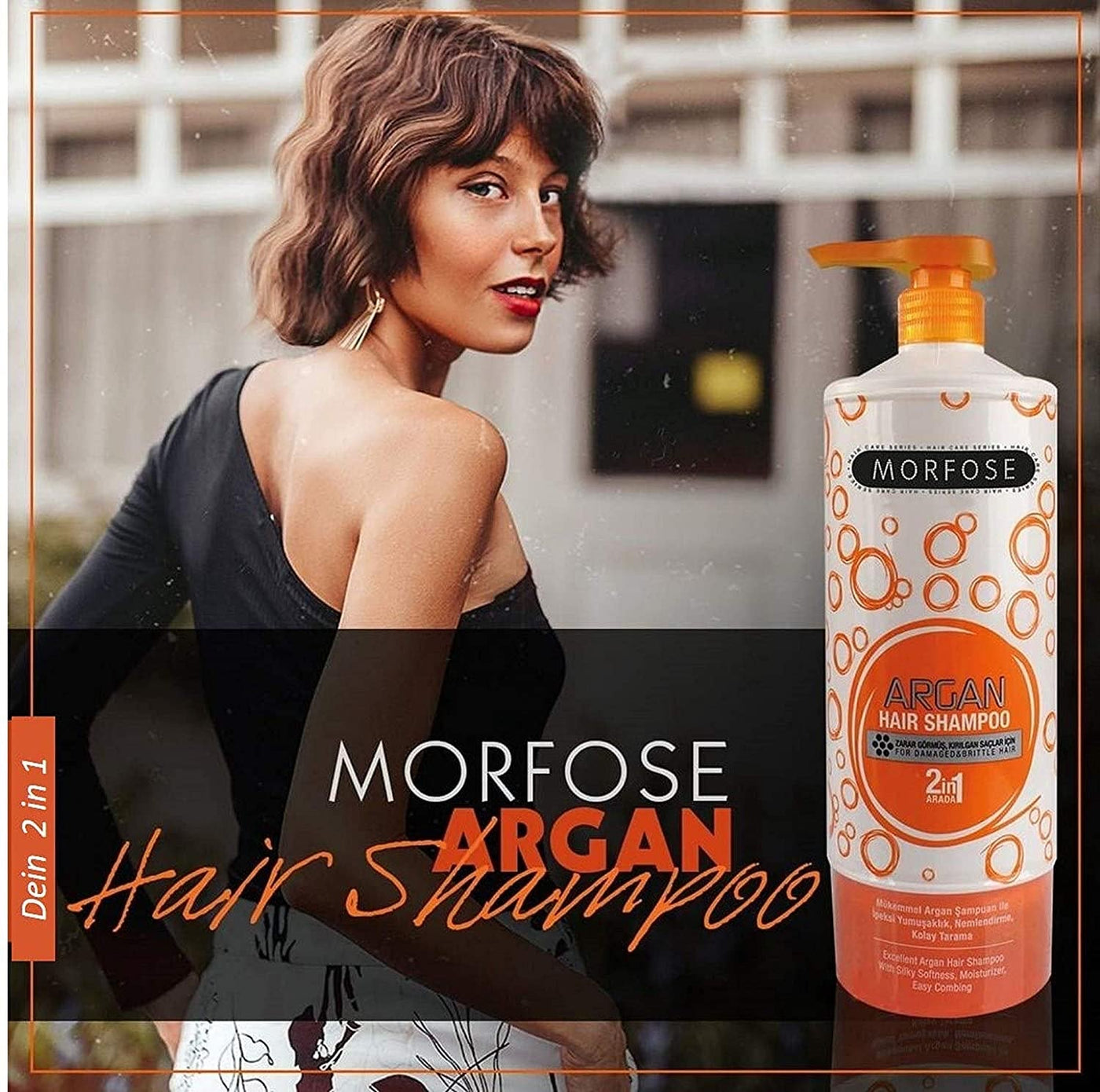 Morfose Argan collection (1L shampoo- 400ml Two Phase Conditioner- 500ml hair mask)