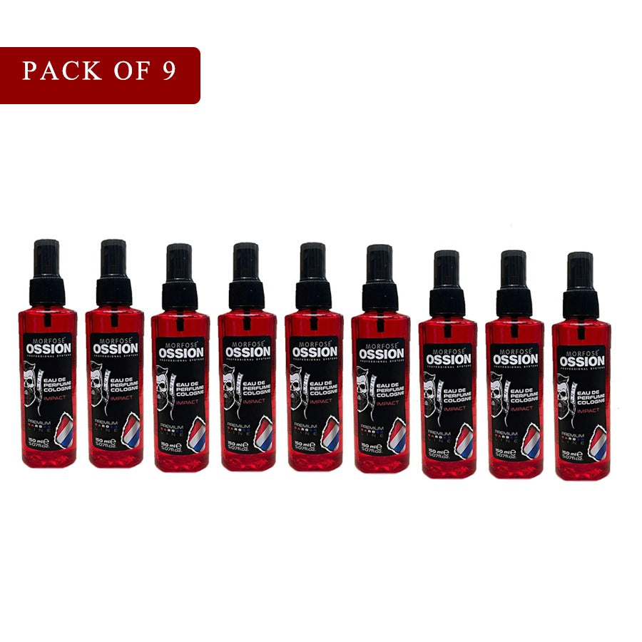 Pack of 9 - Ossion Morfose - Cologne spray - 150ml - Eau de Parfum - Impact