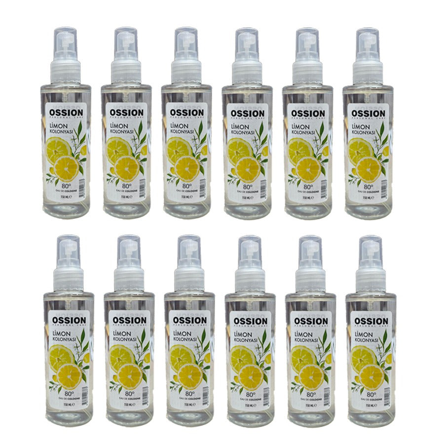 Pack of 12 - Morfose Ossion - Lemon Cologne - 150ml