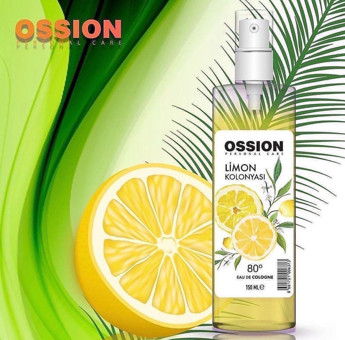 Pack of 2 - Morfose Ossion - Lemon Cologne - 150ml