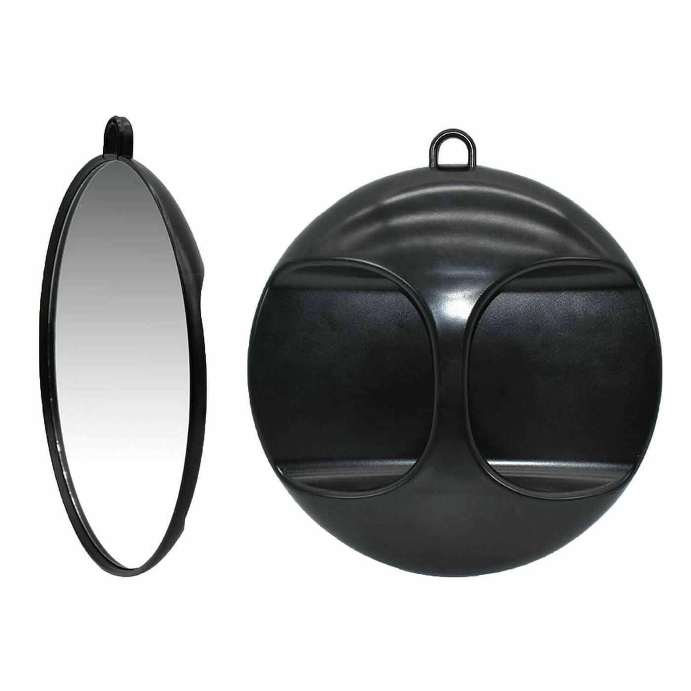 Round Mirror Neck Back Professional Barber Shop Salon Hair Beauty Hairdresser UK