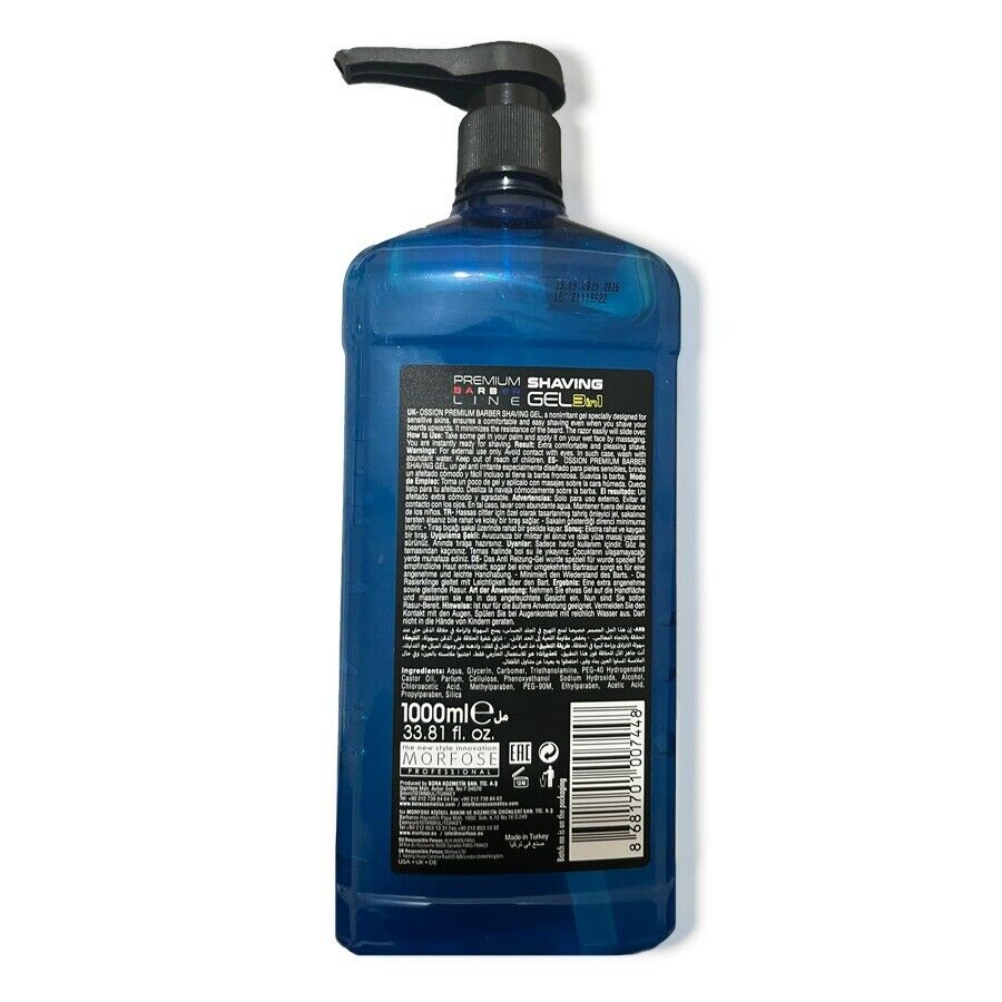 Ossion Premium Barber Line Shaving Gel - 1000ml