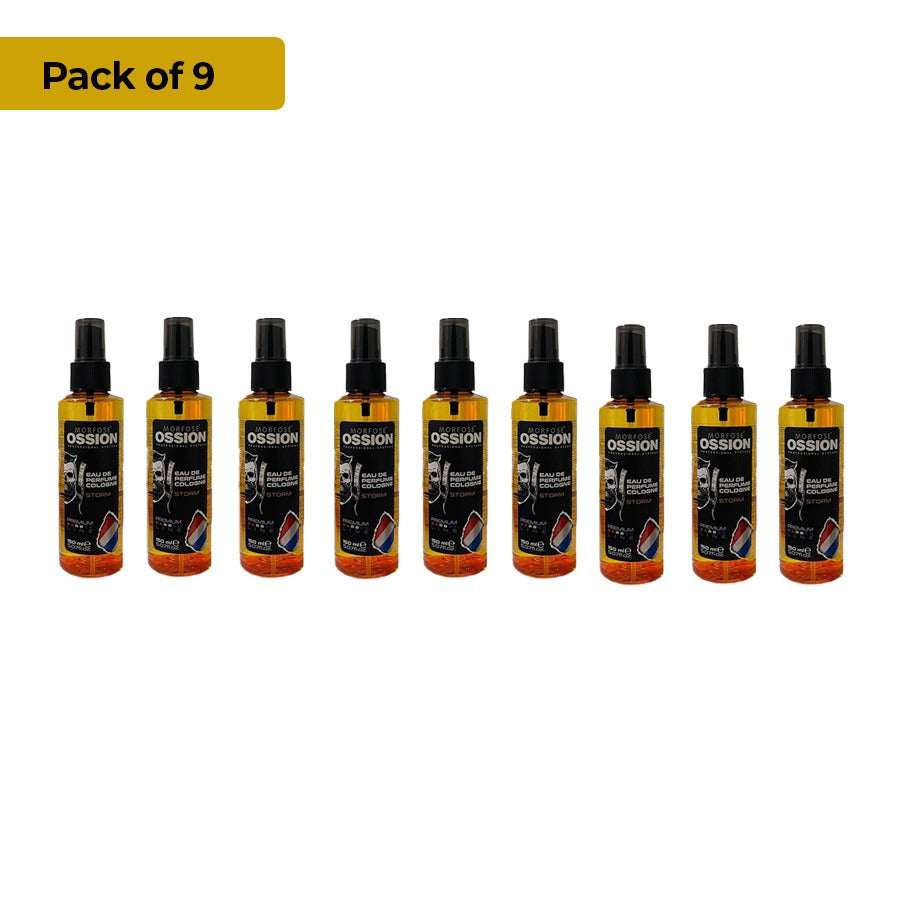 Pack of 9 - Ossion Morfose - Cologne spray - 150ml - Eau de Parfum - Storm