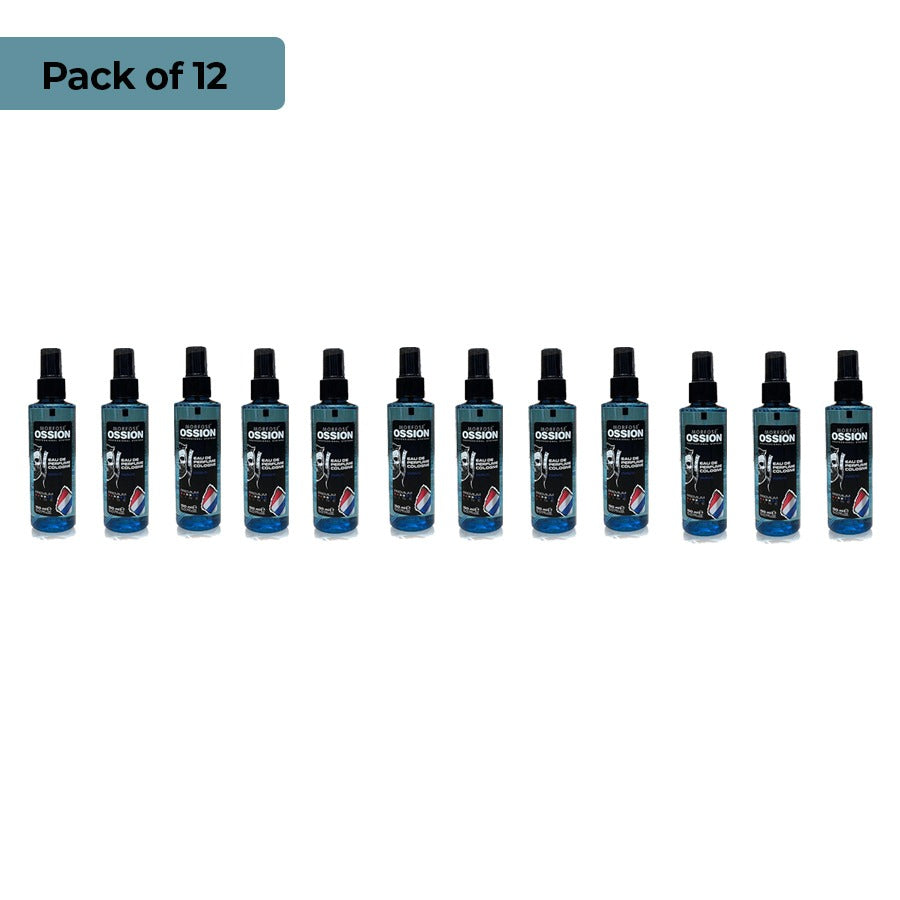 Pack of 12 - OSSION PREMIUM BARBER EAU DE PERFUME SPRAY COLOGNE WAVE 150ml